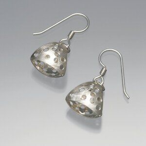 NEW 925‎ Sterling Silver Vinosus Jewelry Cosmos Pyramid Earrings